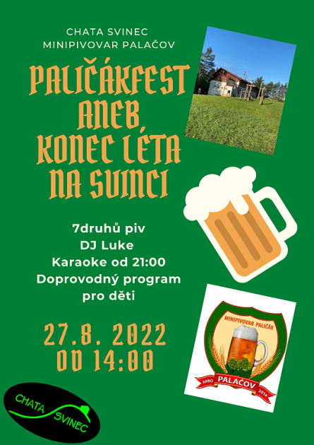 Paličákfest aneb konec léta na Svinci - plakát k akci