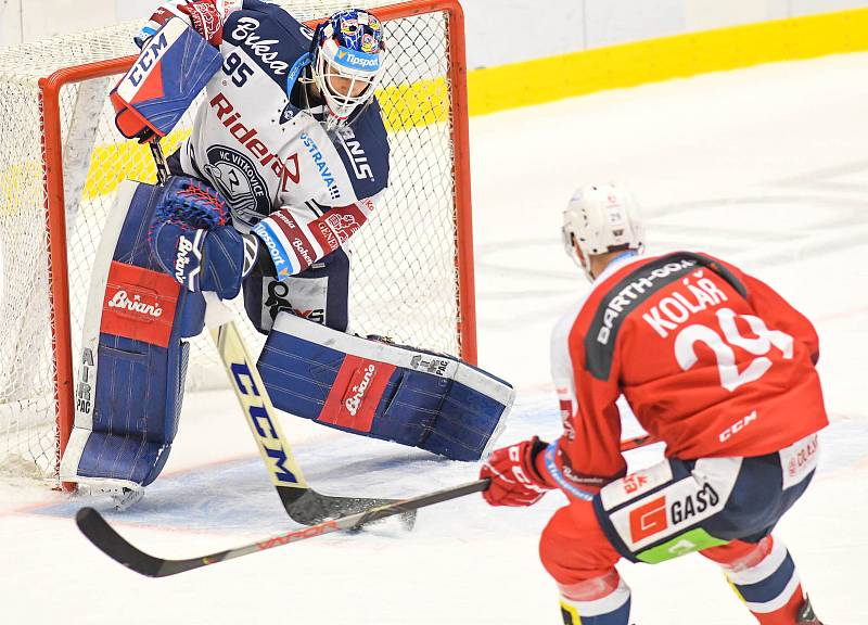 Utkání 19. kola hokejové extraligy: HC Vítkovice Ridera - HC Dynamo Pardubice, 17. listopadu 2019 v Ostravě.