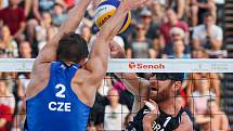 FIVB Světové série v plážovém volejbalu J&T Banka Ostrava Beach Open, 1. června 2019 v Ostravě. Čtvrtfinále ČR - Brazílie. Na snímku Alison Cerutti (BRA).