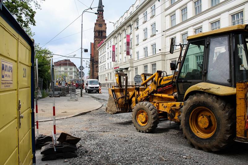 Rekonstrukce Českobratrské, květen 2017