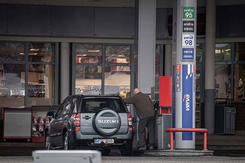 Čerpací stanice Orlen, 1. února 2022 v polském Těšíně.