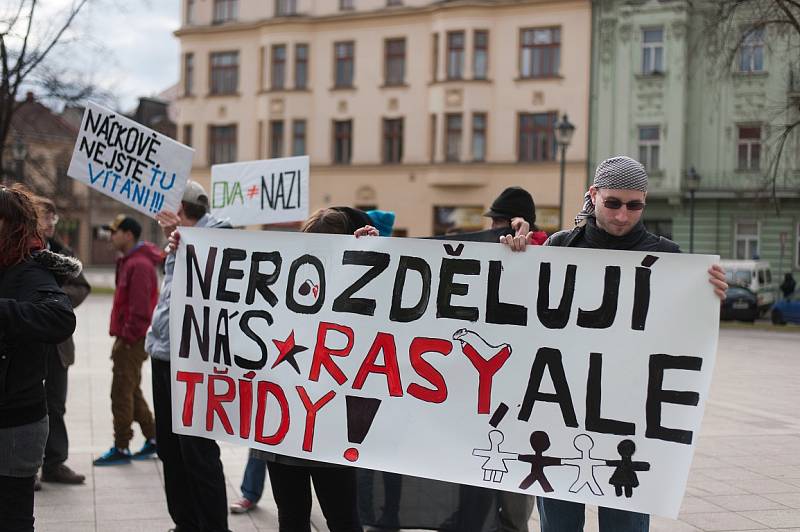 Další ze série protiromských demonstrací v Ostravě
