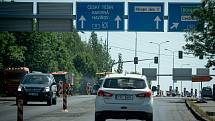 Oprava silnic, 12. června 2019 v Ostravě. Na snímku ulice Rudná.