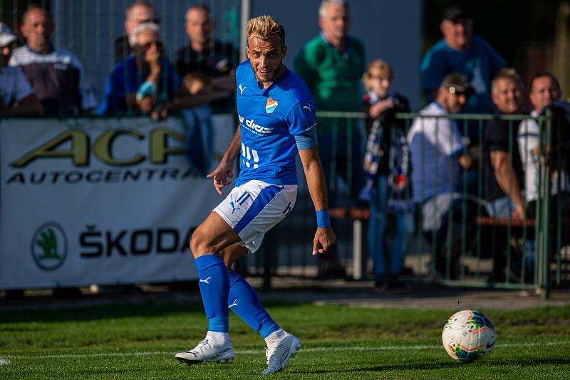 Utkání 2. kola MOL Cup: FC Hlučín - Baník Ostrava 0:1 po prodloužení, 25. srpna 2021 v Hlučíně.