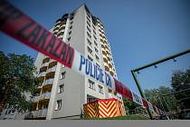 Panelový dům v Bohumíně, kde v sobotu 8. srpna 2020 při požáru bytu v jedenáctém patře zahynulo 11 lidí.