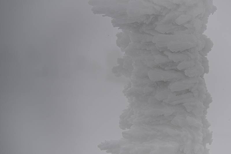 Sněhová nadílka na Pradědu, 30. ledna 2021.