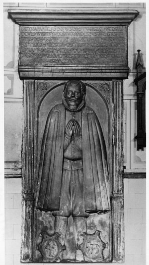 Náhrobek purkmistra Bernarda Lva († 1603) v kostele sv. Václava v Moravské Ostravě.