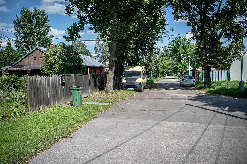 Městská čtvrť Bedřiška v jihozápadním výběžku místní části Hulváky ostravského městského obvodu Mariánské Hory a Hulváky, 22. července 2020 v Ostravě.