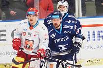 Hokejisté HC Vítkovice Ridera svádí boje v předkole play-off s Hradcem Králové.