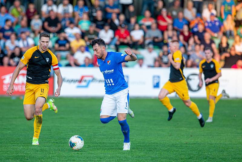 Utkání 2. kola MOL Cup: FC Hlučín - Baník Ostrava 0:1 po prodloužení, 25. srpna 2021 v Hlučíně.