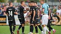 Fotbal, MOL Cup, SK Beskyd Frenštát pod Radhoštěm - FC Baník Ostrava. Hosté zvítězili 4:0, dva góly dal útočník Tomáš Zajíc, uprostřed.