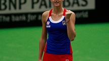 Karolína Plíšková, Fed Cup, 12. února 2017 v Ostravě.