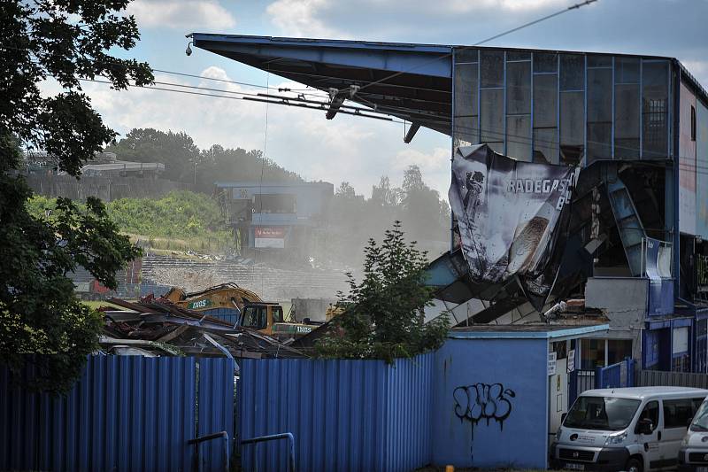 Demolice Bazalů, 15. července 2018 v Ostravě.