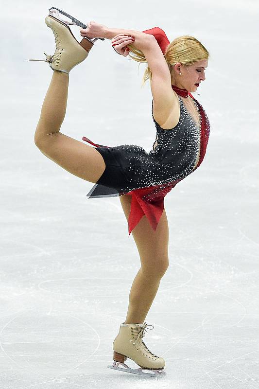 Mezinárodní mistrovství ČR v krasobruslení v Ostravar Aréně, 13. prosince 2019 v Ostravě. Na snímku Eliška Březinová.