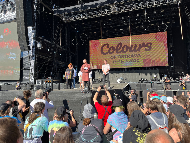 Zahájení hudebního festivalu Colours of Ostrava 2022.