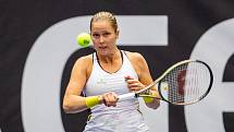 Tenisový turnaj žen WTA Agel Open 2022, 4. října 2022, Ostrava. Shelby Rogersová (USA) (na snímku) - Barbora Krejčíková (ČR).
