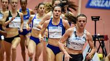 Mezinárodní halový atletický mítink Czech Indoor Gala 2020, 5. února 2020 v Ostravě. Běh 1500m ženy (pravo) Simona Vrzalová z Česka.