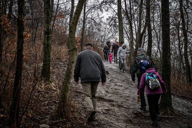 Novoroční výstup na haldu Ema, 1. ledna 2022 v Ostravě.