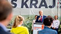V Ostravě v Dolní oblasti Vítkovice se 4. září 2020 uskutečnila tisková konference k zahájení předvolební kampaně ČSSD do zastupitelstva Moravskoslezského kraje.