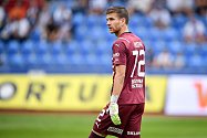 Utkání 4. kol první fotbalové ligy: Baník Ostrava - FK Teplice, 20. srpna 2022, Ostrava. brankář Teplic Filip Mucha.