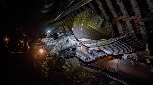 Důl ČSM, poslední důl v České republice, kde se ještě těží černé uhlí, 16. srpna 2023, Stonava.