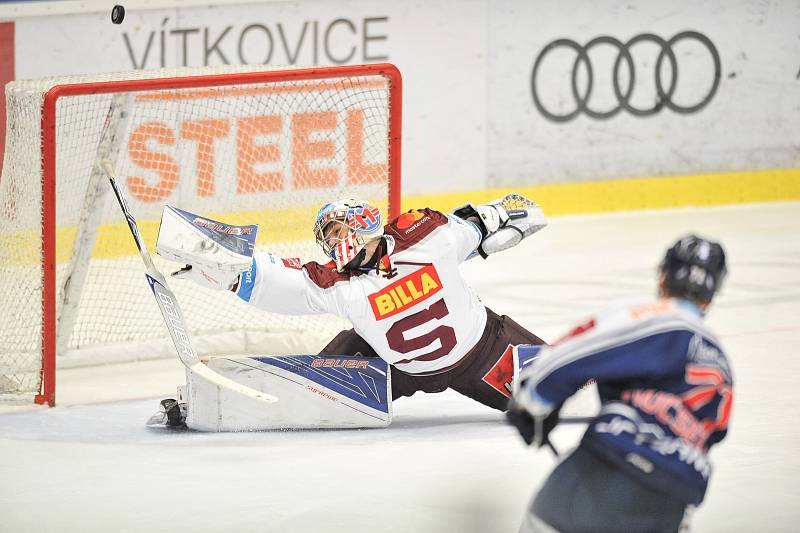 Utkání 29. kola hokejové extraligy: HC Vítkovice Ridera vs. HC Sparta Praha, 8. prosince v Ostravě.