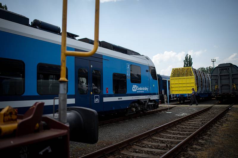 Poslední přípravy na Czech Raildays, 10. června 2019 v Ostravě.
