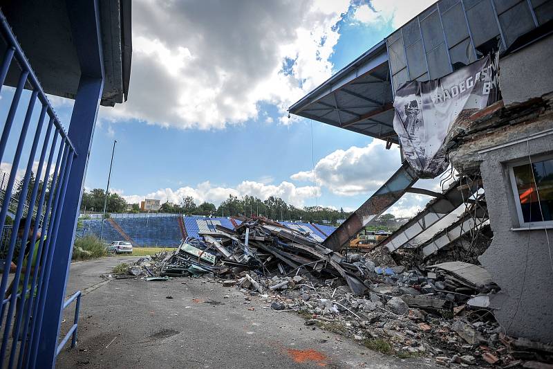 Demolice Bazalů, 15. července 2018 v Ostravě.