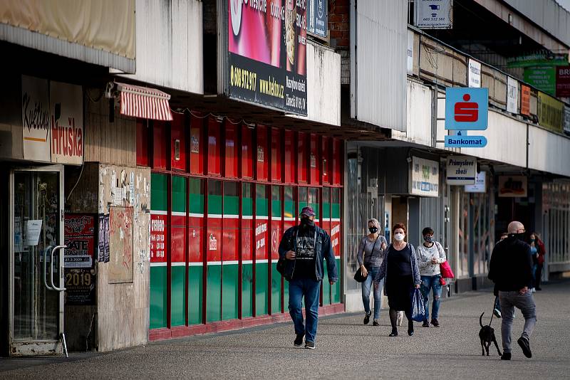 Ostrava-Jih, část Hrabůvka, březen 2020, po vyhlášení nouzového stavu v Česku z důvodu koronavirové nákazy (COVID-19).