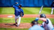 Série závěrečného 7. kola základní části extraligy baseballistů Arrows Ostrava - Sokol Hluboká 3:1, 12:2 a 3:7. Foto: Arrows Ostrava/Ladislav Svěnčík