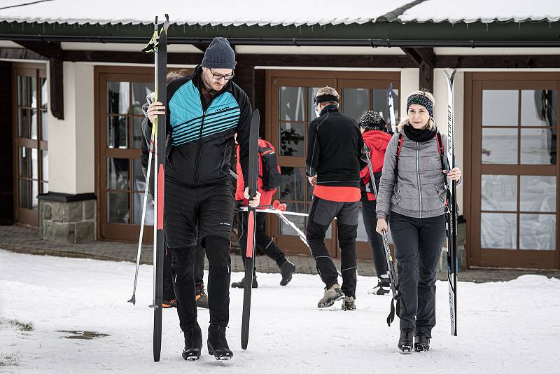 Běžecké trasy v Prosper Golf Resort Čeladná, 29. ledna 2022.