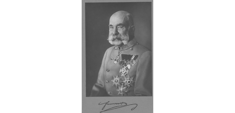 Rakouský a rakouskouherský císař František Josef I (1848 – 1916).