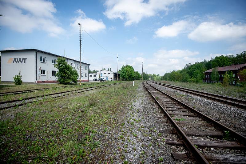 Železniční vlečka od společnosti AWT v blízkosti ZOO Ostrava.