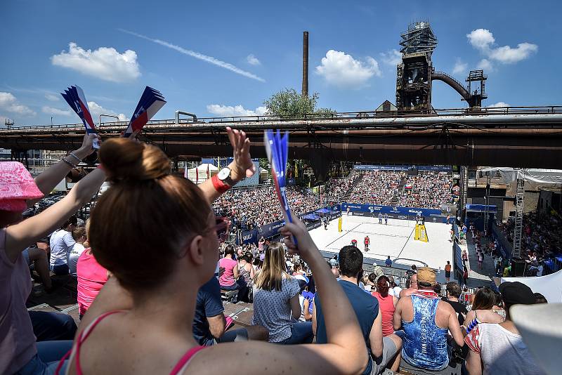 FIVB Světové série v plážovém volejbalu J&T Banka Ostrava Beach Open, 2. června 2019 v Ostravě.