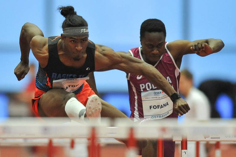 Mezinárodní halový atletický mítink EEA Czech Indoor Gala 25. ledna 2018 v Ostravě. (vlevo) Eaton