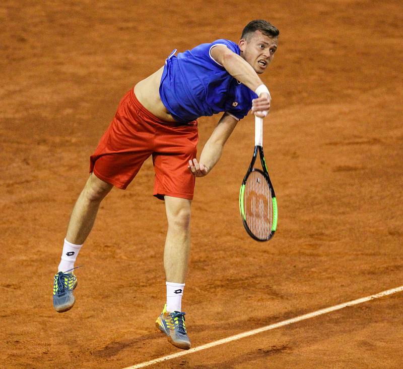 Davis Cup 2018 v Ostravě - Česko vs. Izrael, Adam Pavlásek