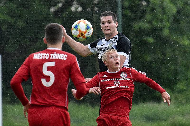 Přátelský zápas FC Heřmanice Slezská - Třinec, 5. června 2020 v Ostravě.