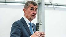 Andrej Babiš při setkání s občany u kostela Sv. Ducha v Ostravě - Zábřehu.