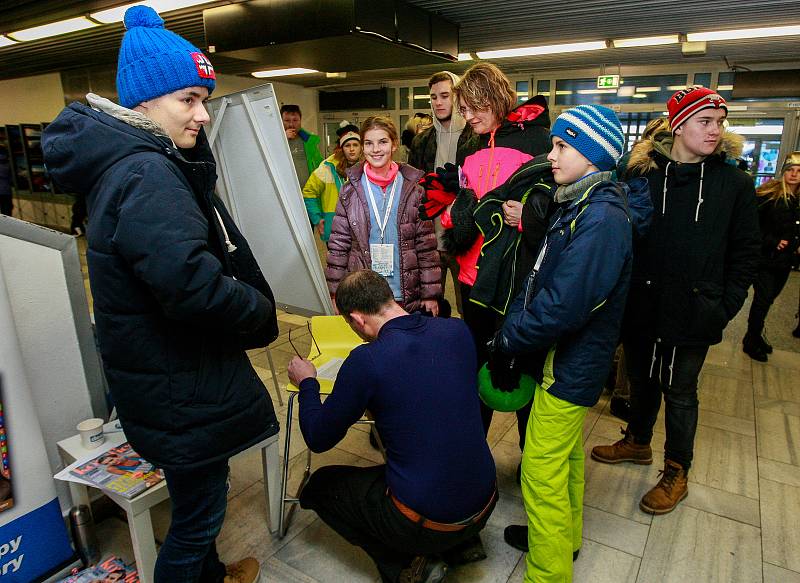 Olympijský festival v Ostravě, stánek Deníku (fotokoutek, trenažér). Ilustrační foto.