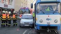 Středeční nehoda v centru Ostravy