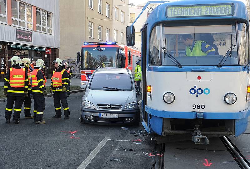 Středeční nehoda v centru Ostravy