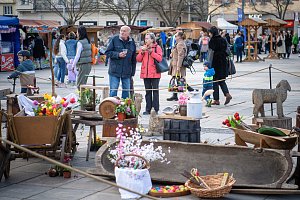 Velikonoční jarmark na Masarykově náměstí, 27. března 2024, Ostrava.