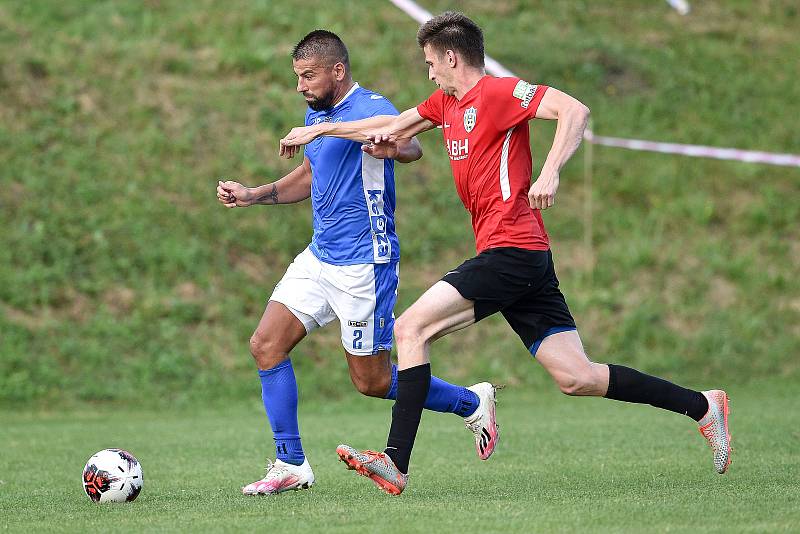 Fotbalový zápas FK Vigantice - TJ Juřinka, 14. srpna 2020 ve Viganticích. Milan Baroš.