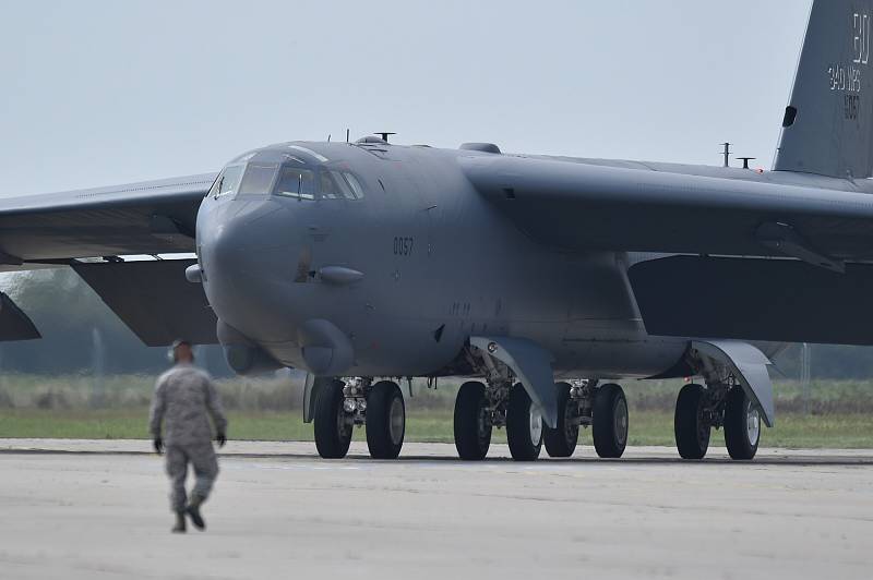 Dny NATO 2018. Americký bombardér B-52H Stratofortress.