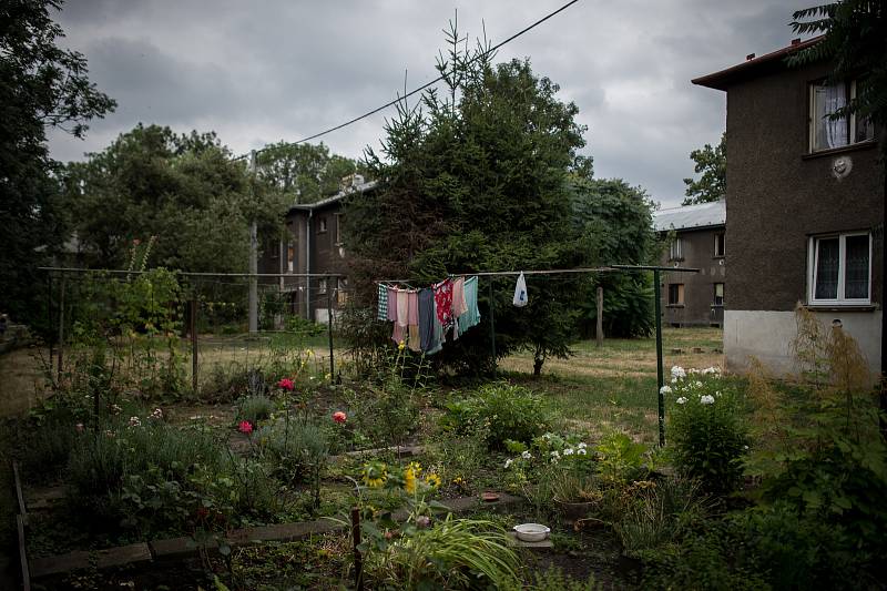 Osada Červený kříž v Mariánských horách, 23. července 2019 v Ostravě.