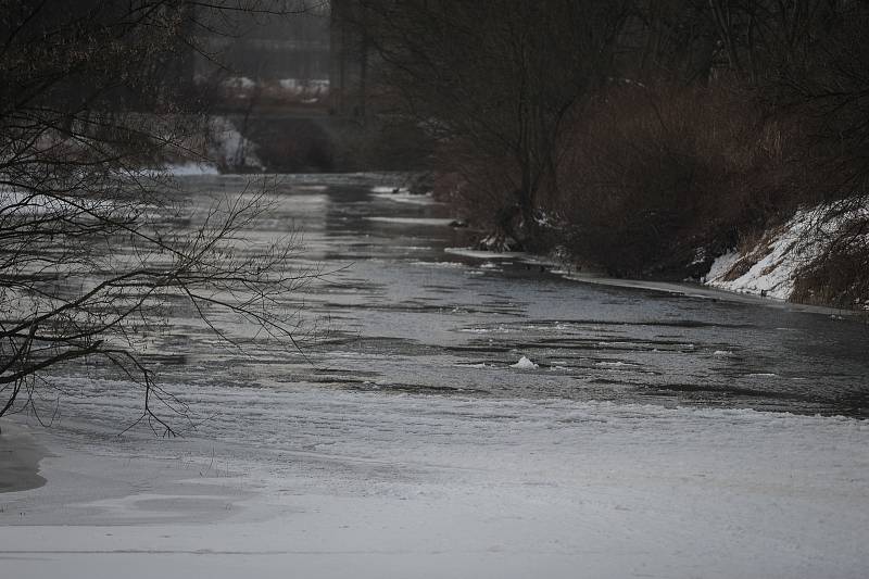 Mrazivé počasí v Ostravě (-9°C) 26. února 2018 v Ostravě.