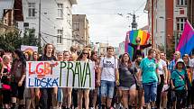 Duhový pochod Pride 2019 v Ostravě.