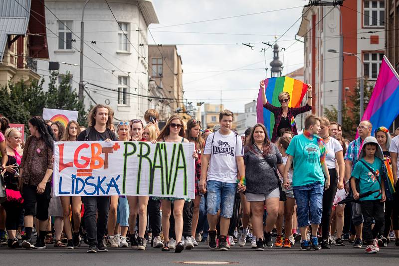 Duhový pochod Pride 2019 v Ostravě.