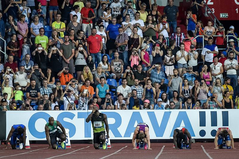 56. ročník atletického mítinku Zlatá tretra, který se konal 28. června 2017 v Ostravě. Usain Bolt.