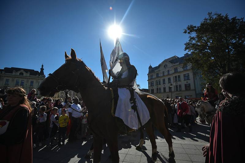 Svatováclavský jarmark na náměstí Svatopluka Čecha, 28. zaří 2018 v Ostravě.